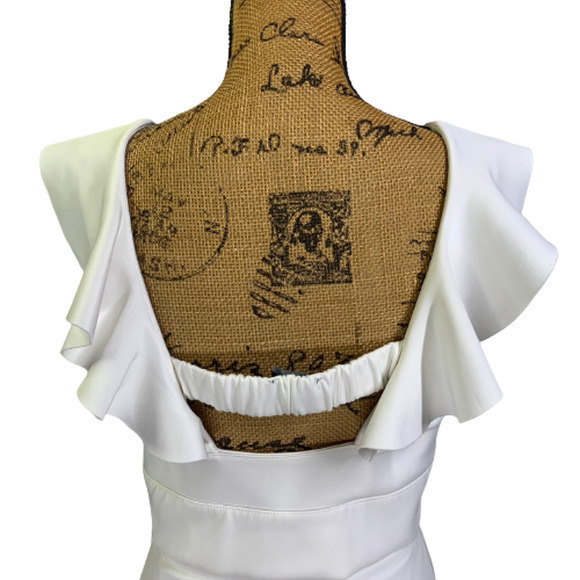 LEA & VIOLA White Ruffle 2-Piece Dress Set - Picture 8 of 15